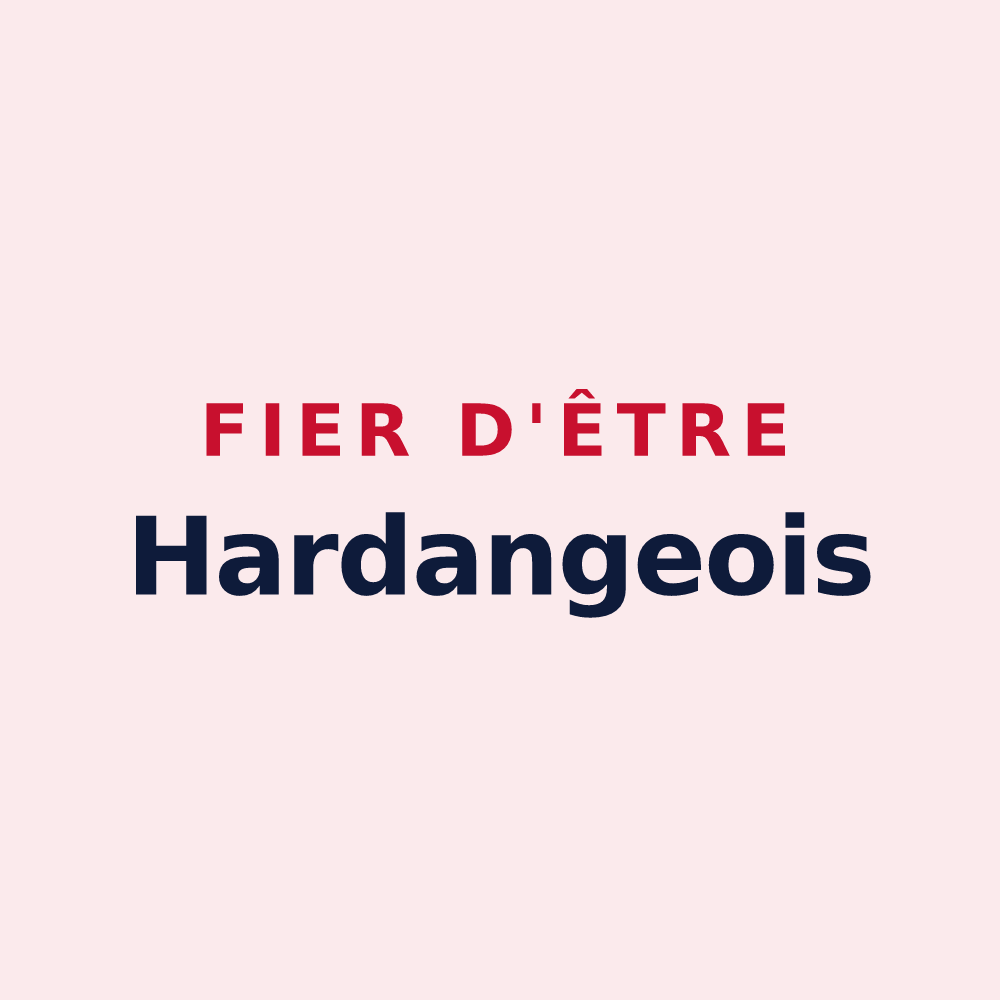 Magnet « Fier d'être Hardangeois » — design pour Hardanges