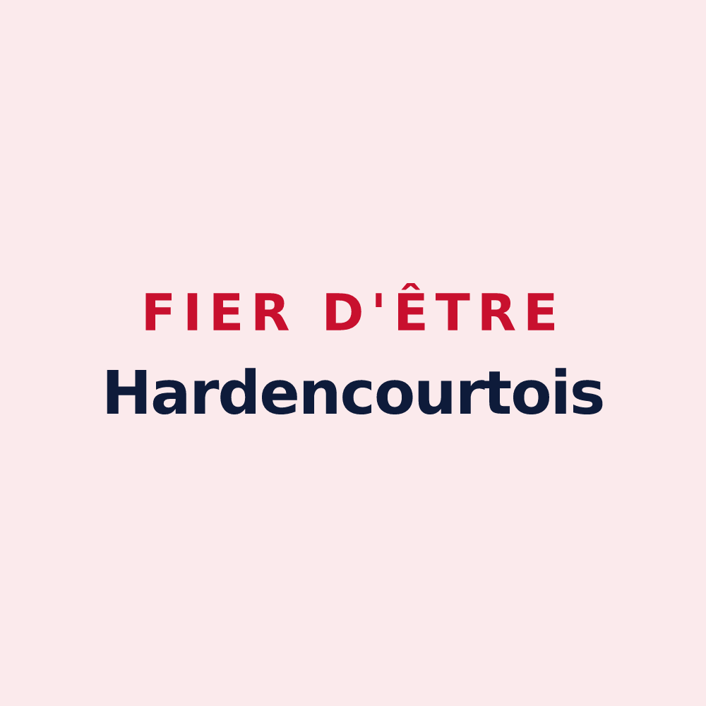 Magnet « Fier d'être Hardencourtois » — design pour Hardencourt-Cocherel