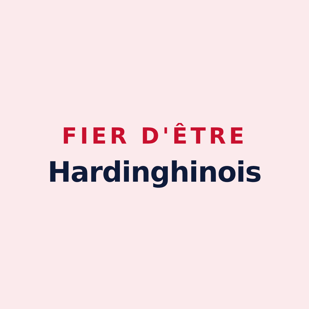 Magnet « Fier d'être Hardinghinois » — design pour Hardinghen