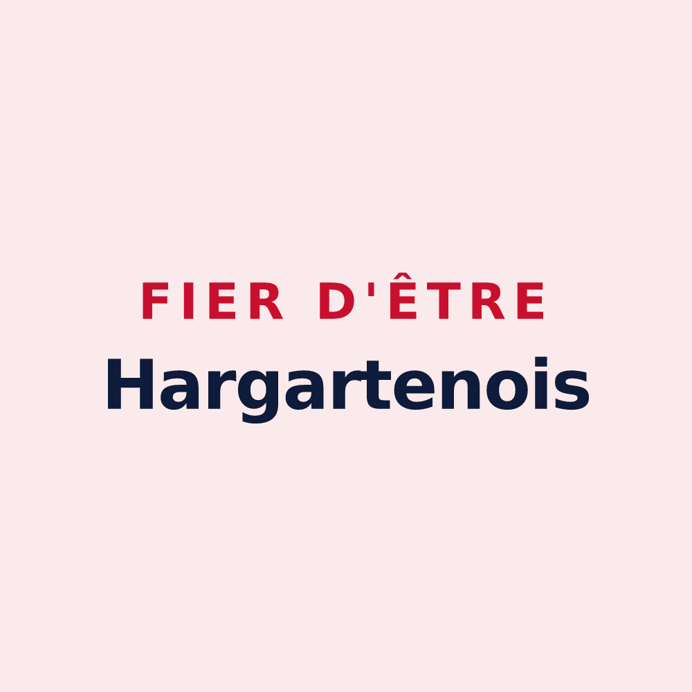 Magnet « Fier d'être Hargartenois » — design pour Hargarten-aux-Mines