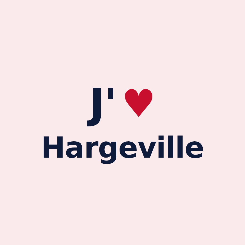Magnet personnalisé Hargeville — design J'aime Hargeville