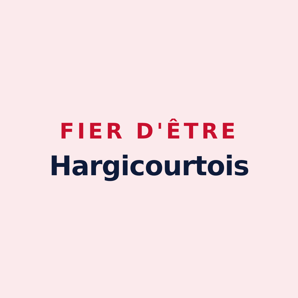 Magnet « Fier d'être Hargicourtois » — design pour Hargicourt