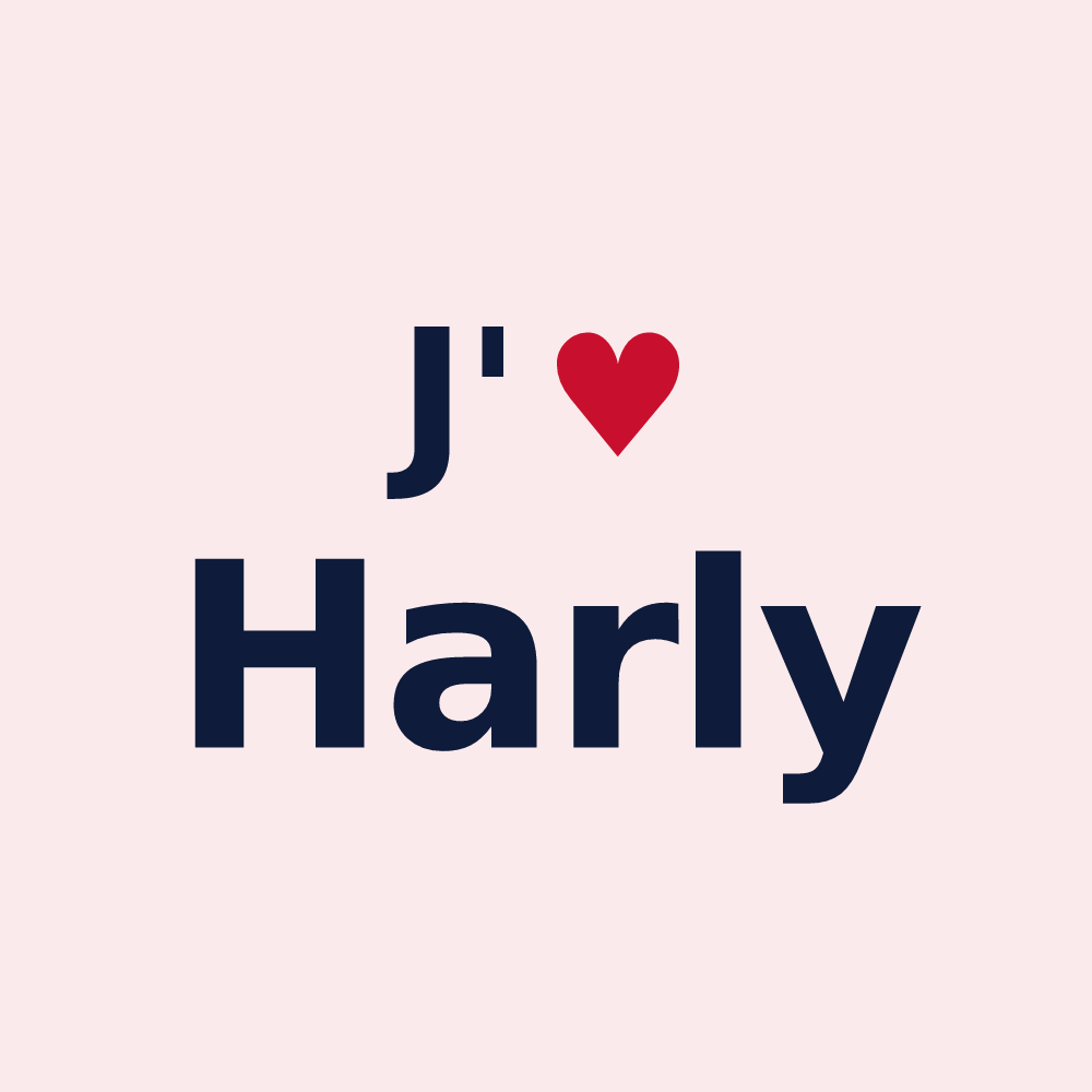 Magnet personnalisé Harly — design J'aime Harly