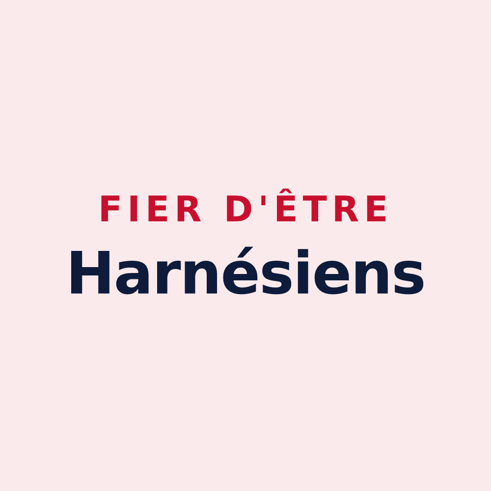 Magnet « Fier d'être Harnésiens » — design pour Harnes