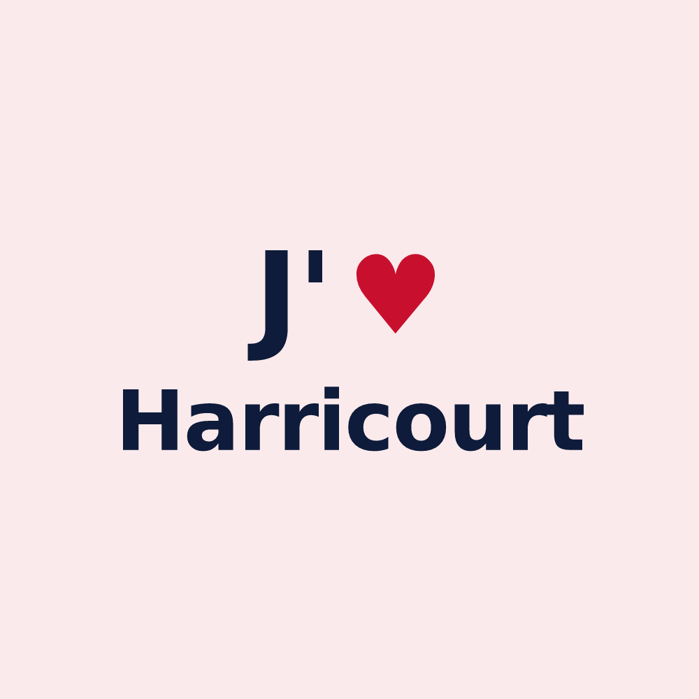 Magnet personnalisé Harricourt — design J'aime Harricourt