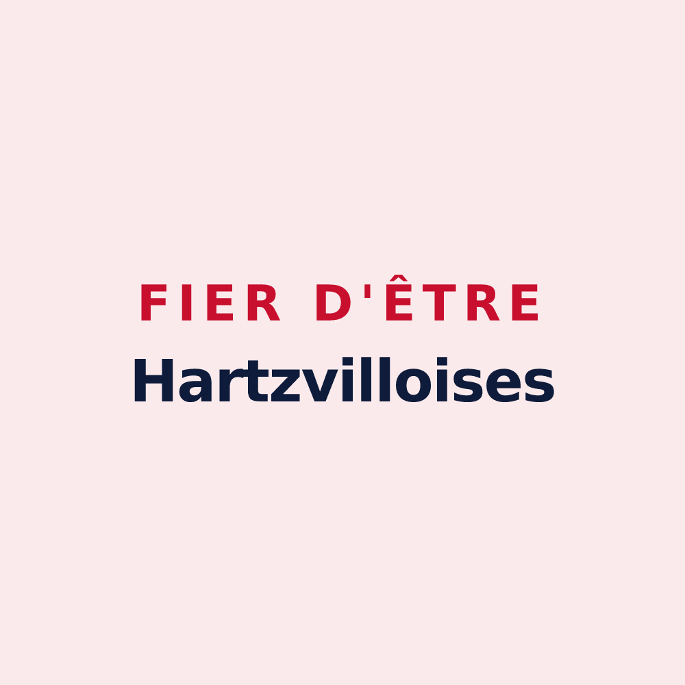 Magnet « Fier d'être Hartzvilloises » — design pour Hartzviller