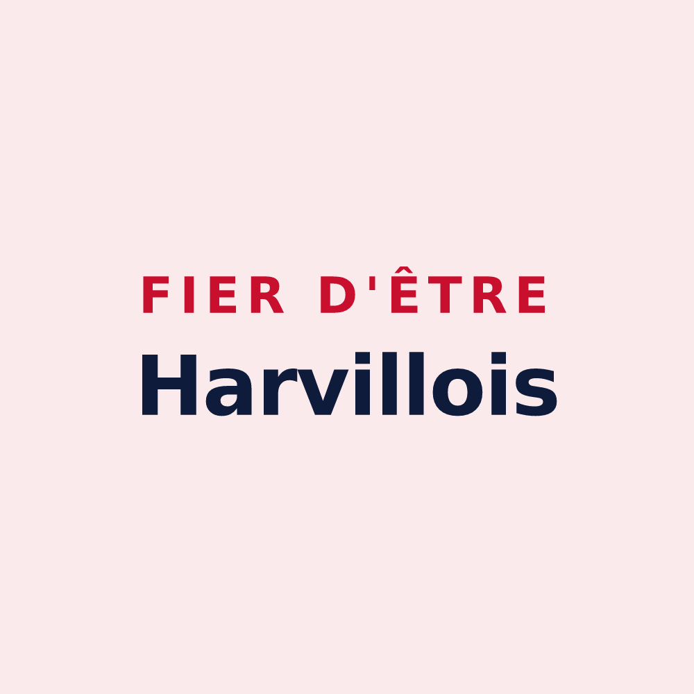 Magnet « Fier d'être Harvillois » — design pour Harville