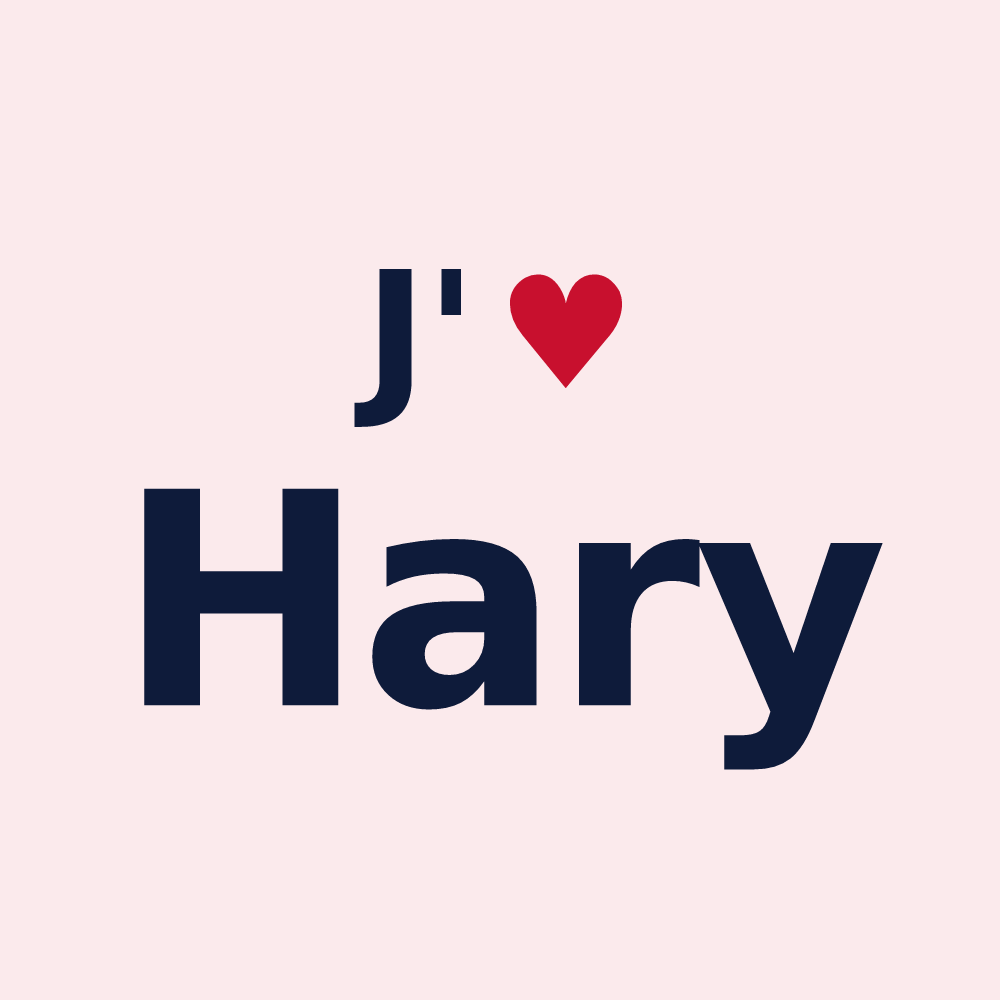 Magnet personnalisé Hary — design J'aime Hary