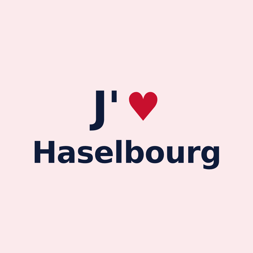 Magnet personnalisé Haselbourg — design J'aime Haselbourg