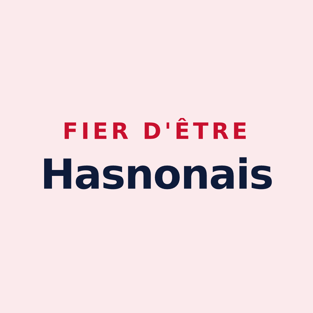 Magnet « Fier d'être Hasnonais » — design pour Hasnon