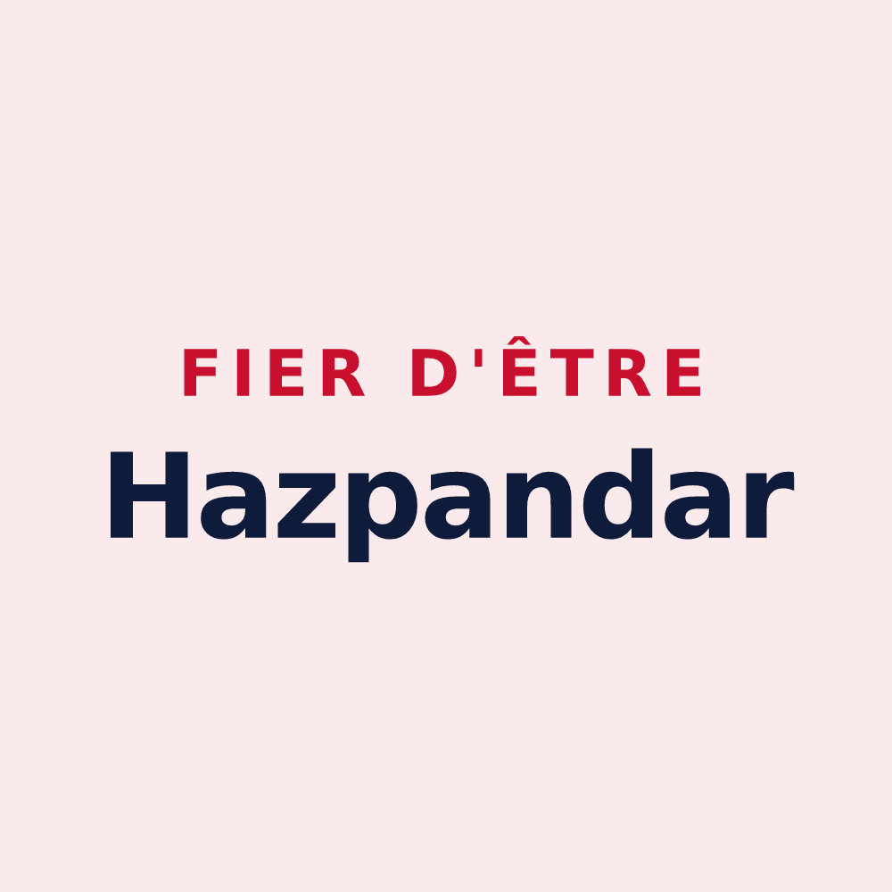 Magnet « Fier d'être Hazpandar » — design pour Hasparren