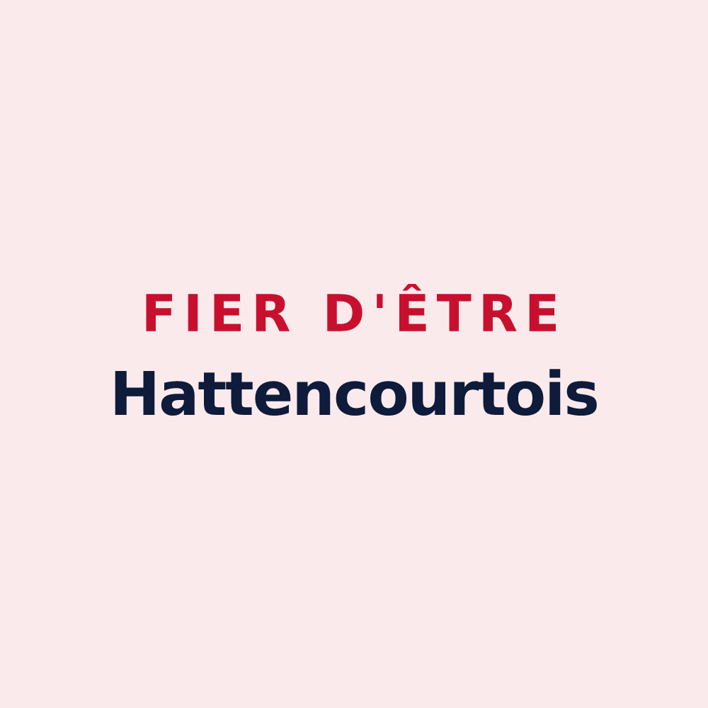 Magnet « Fier d'être Hattencourtois » — design pour Hattencourt