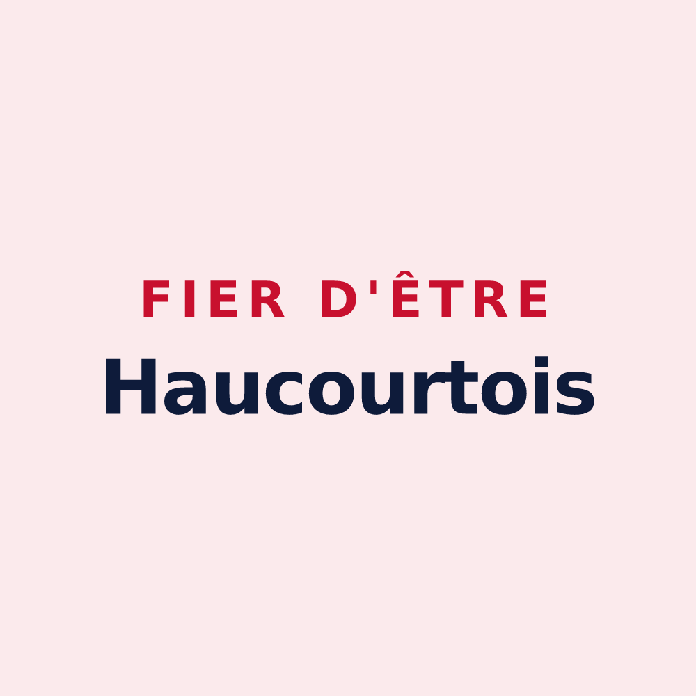 Magnet « Fier d'être Haucourtois » — design pour Haucourt