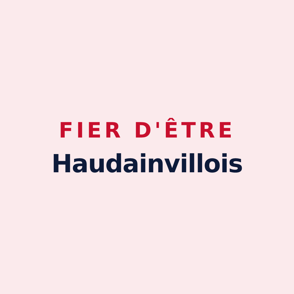 Magnet « Fier d'être Haudainvillois » — design pour Haudainville