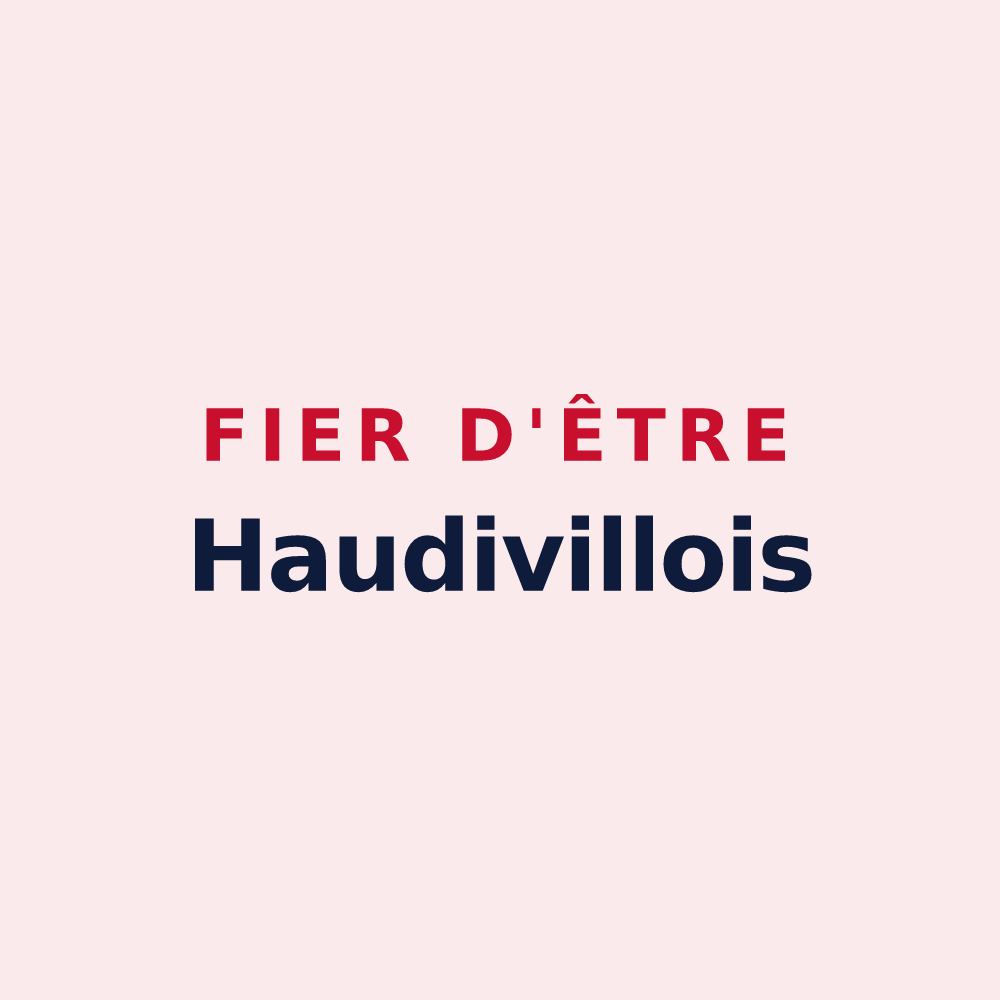 Magnet « Fier d'être Haudivillois » — design pour Haudivillers