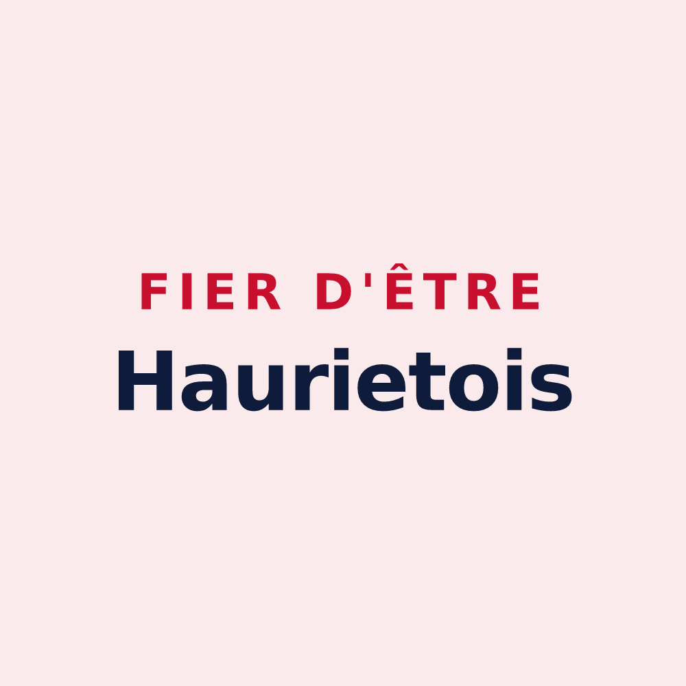 Magnet « Fier d'être Haurietois » — design pour Hauriet