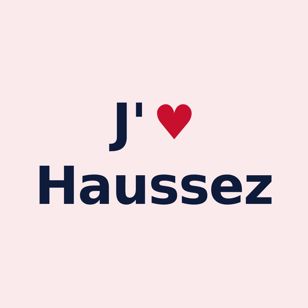 Magnet personnalisé Haussez — design J'aime Haussez