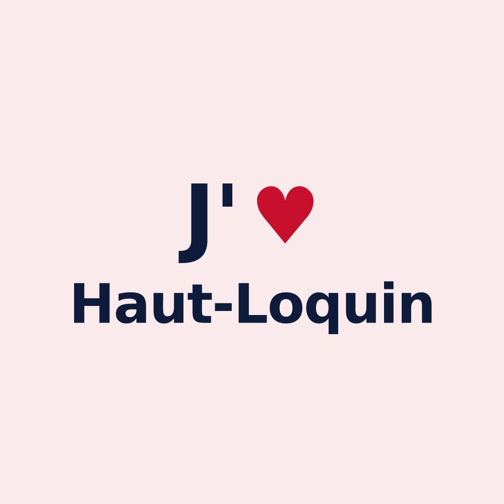 Magnet personnalisé Haut-Loquin — design J'aime Haut-Loquin