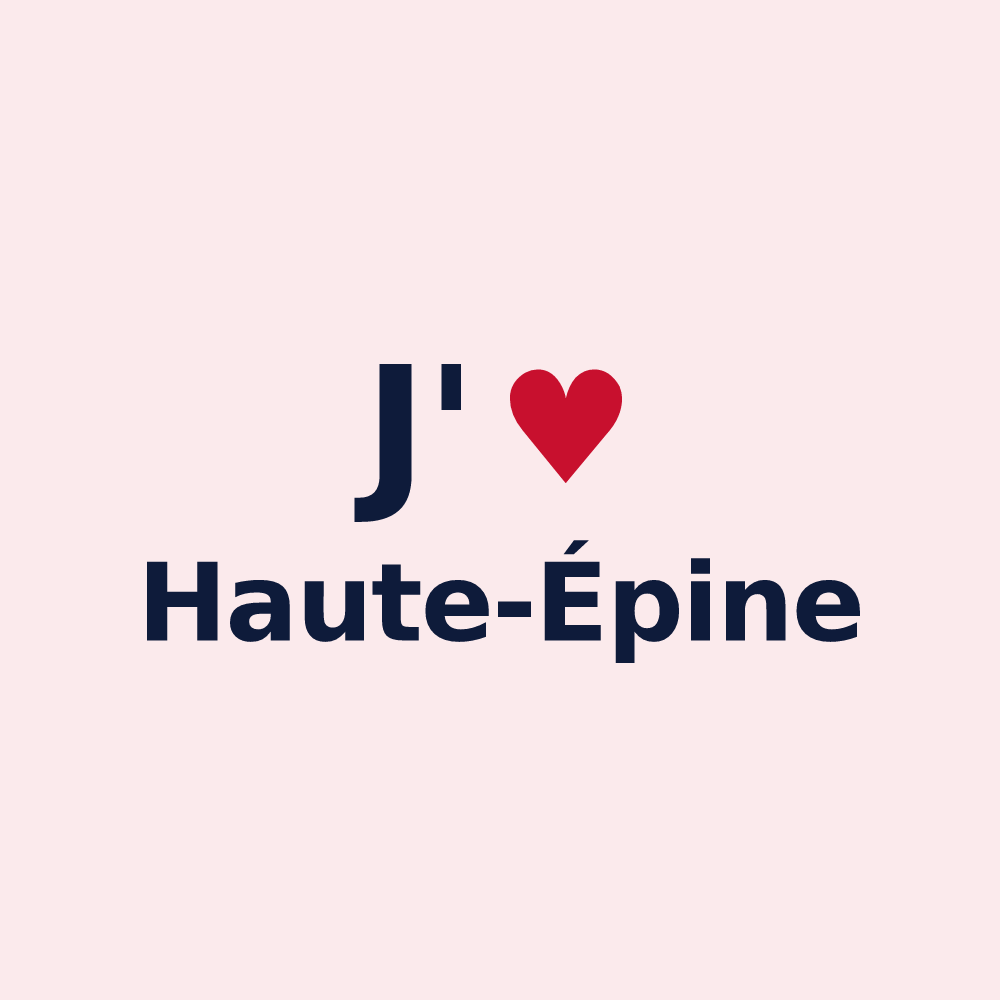 Magnet personnalisé Haute-Épine — design J'aime Haute-Épine
