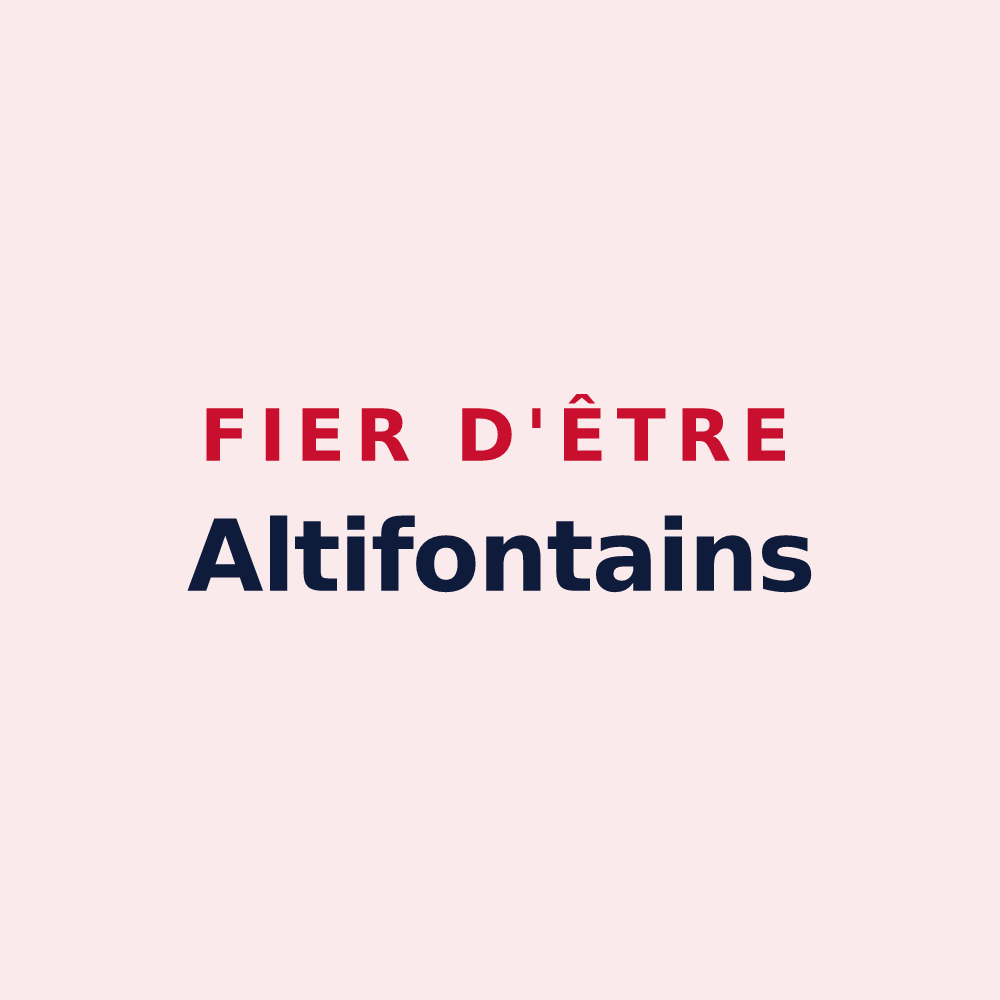 Magnet « Fier d'être Altifontains » — design pour Hautefontaine