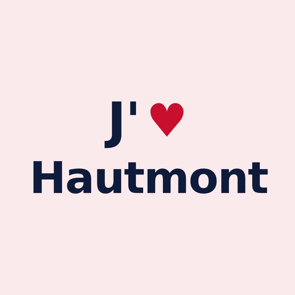 Magnet personnalisé Hautmont — design J'aime Hautmont
