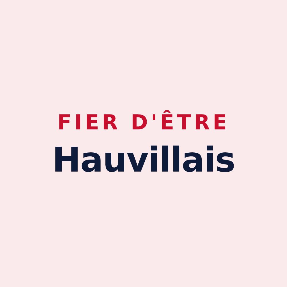 Magnet « Fier d'être Hauvillais » — design pour Hauville