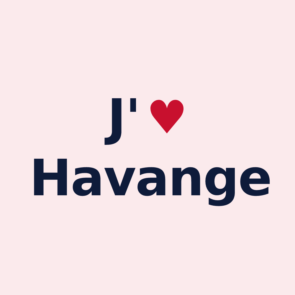 Magnet personnalisé Havange — design J'aime Havange