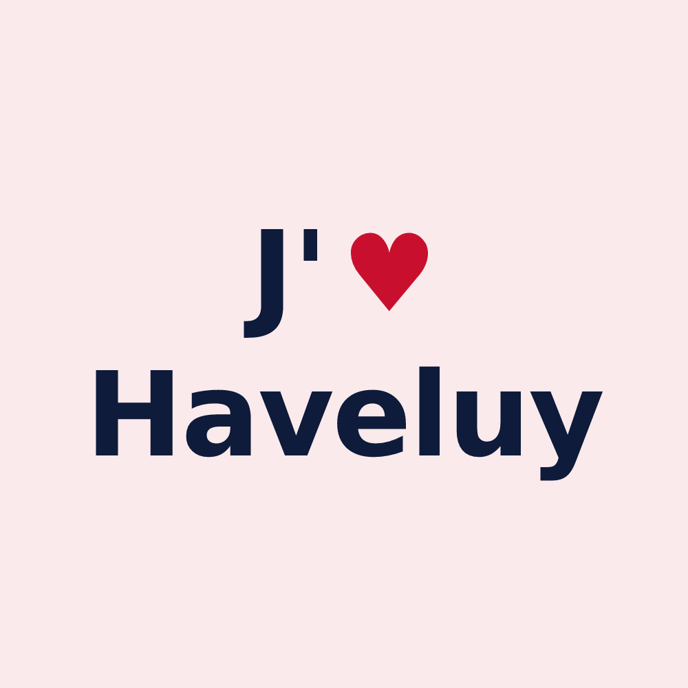 Magnet personnalisé Haveluy — design J'aime Haveluy