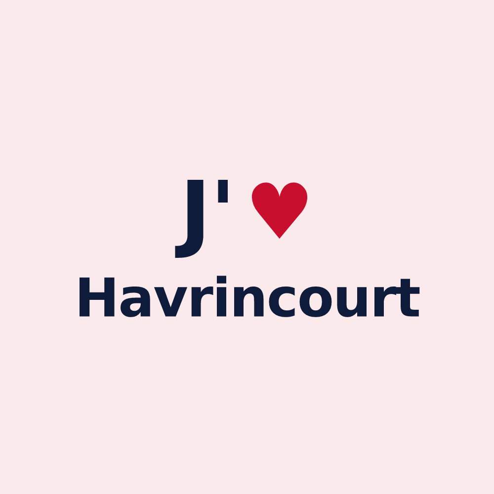Magnet personnalisé Havrincourt — design J'aime Havrincourt