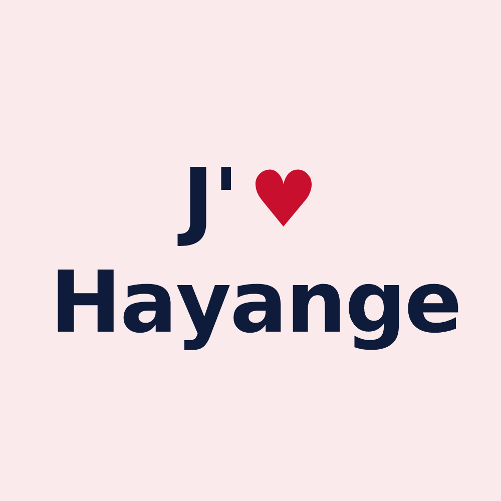 Magnet personnalisé Hayange — design J'aime Hayange