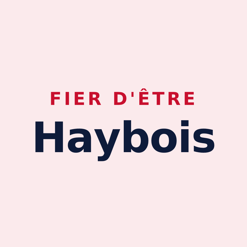 Magnet « Fier d'être Haybois » — design pour Haybes