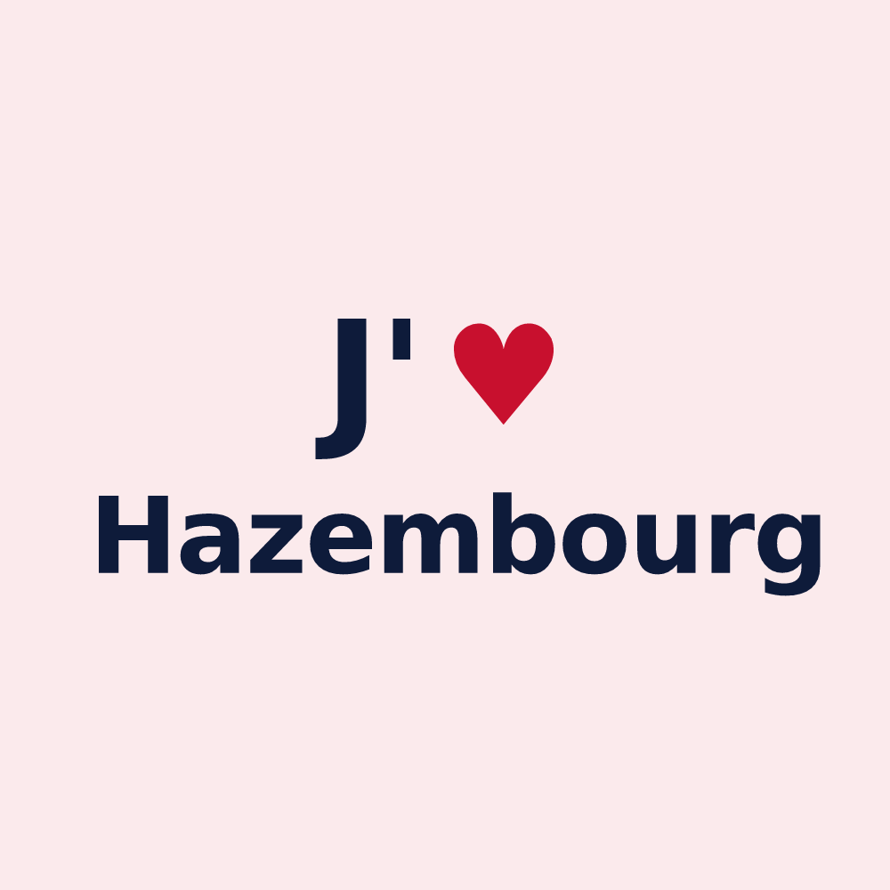 Magnet personnalisé Hazembourg — design J'aime Hazembourg