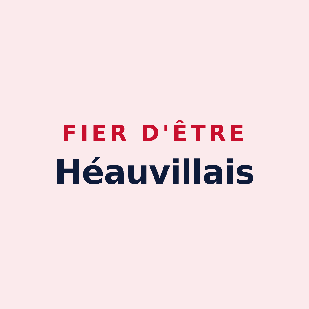 Magnet « Fier d'être Héauvillais » — design pour Héauville
