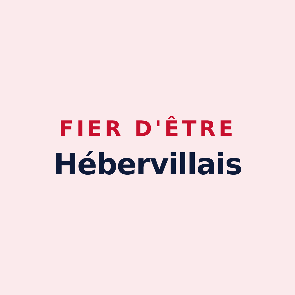 Magnet « Fier d'être Hébervillais » — design pour Héberville