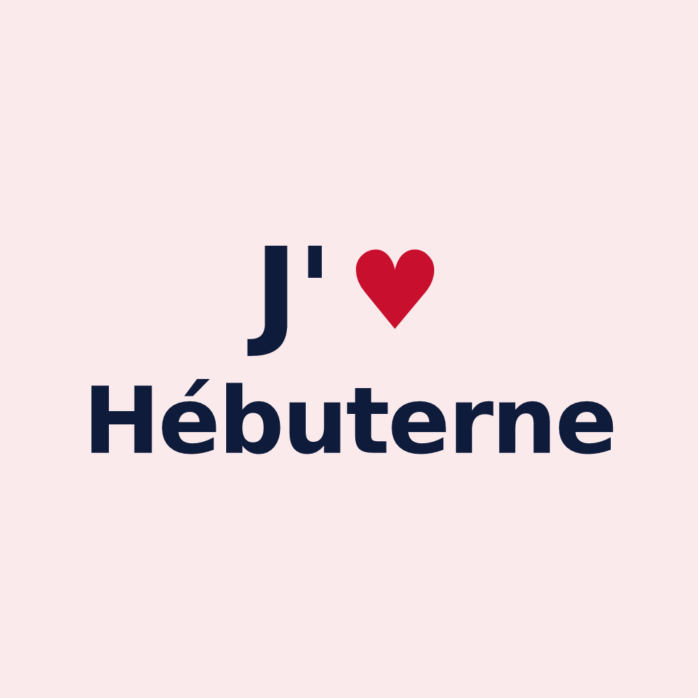 Magnet personnalisé Hébuterne — design J'aime Hébuterne