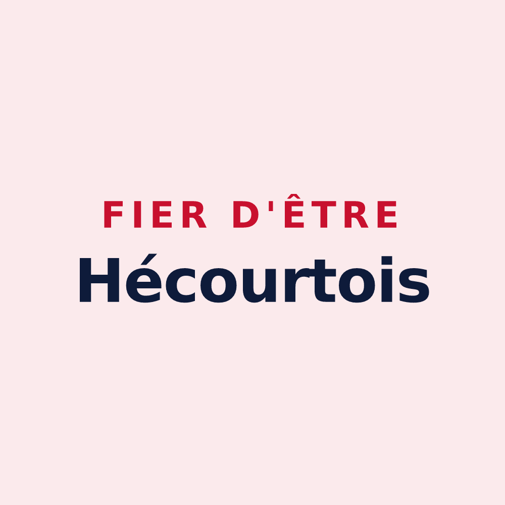 Magnet « Fier d'être Hécourtois » — design pour Hécourt