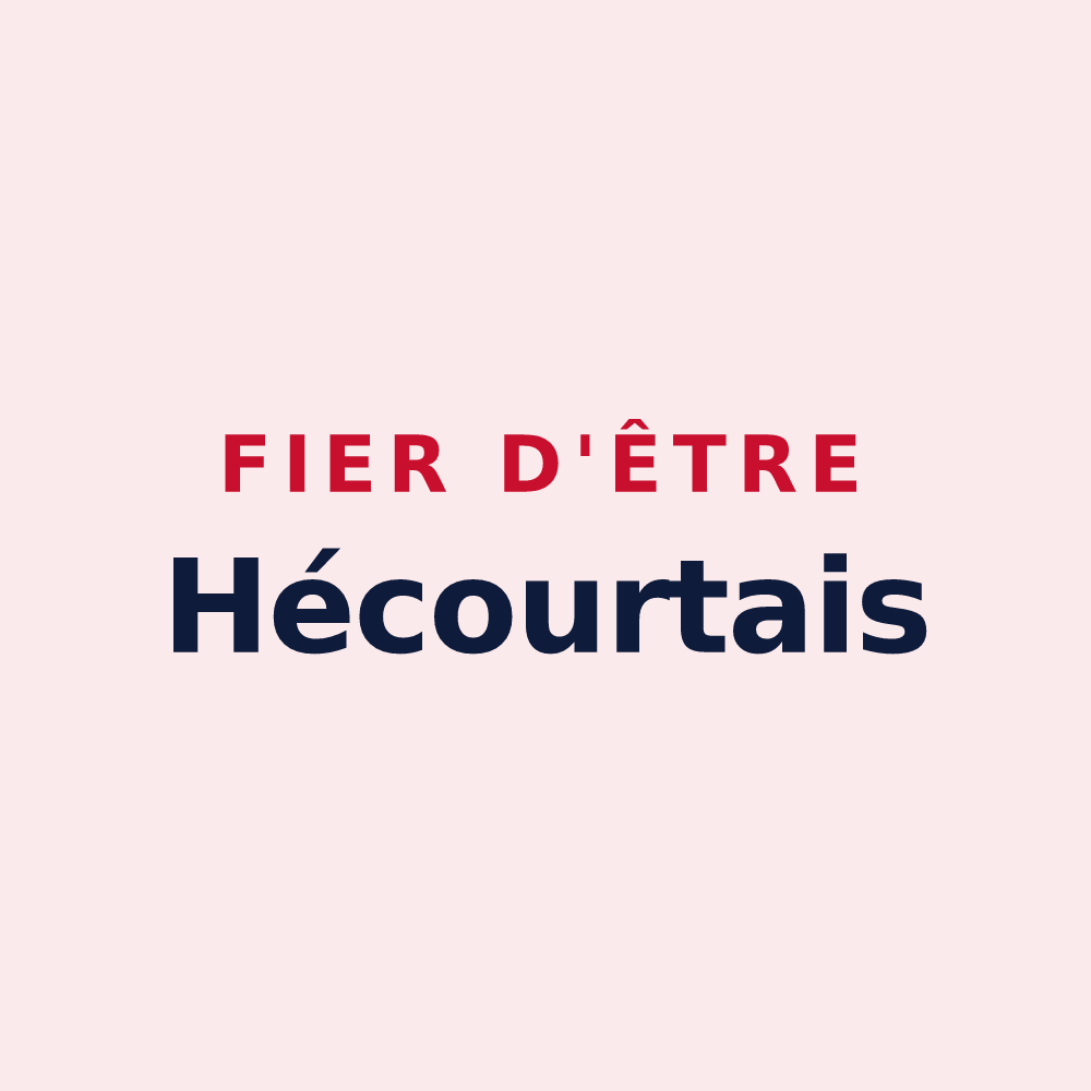 Magnet « Fier d'être Hécourtais » — design pour Hécourt