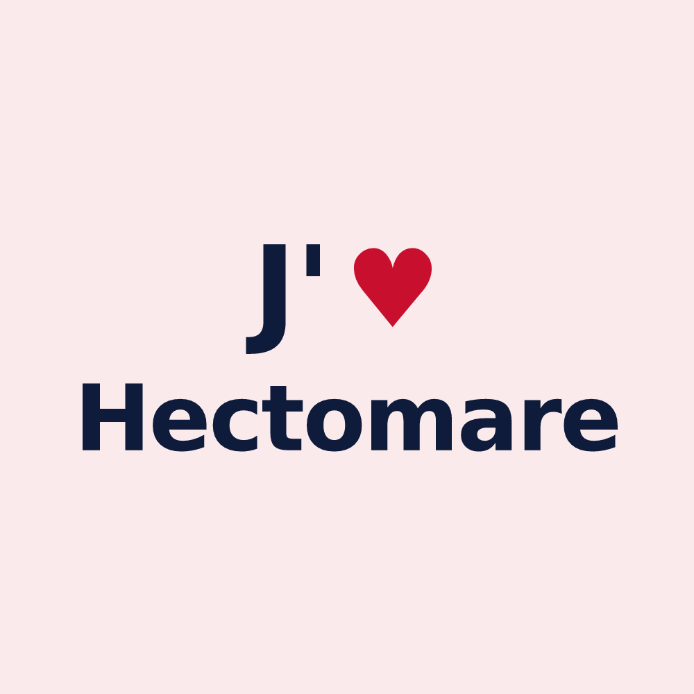 Magnet personnalisé Hectomare — design J'aime Hectomare