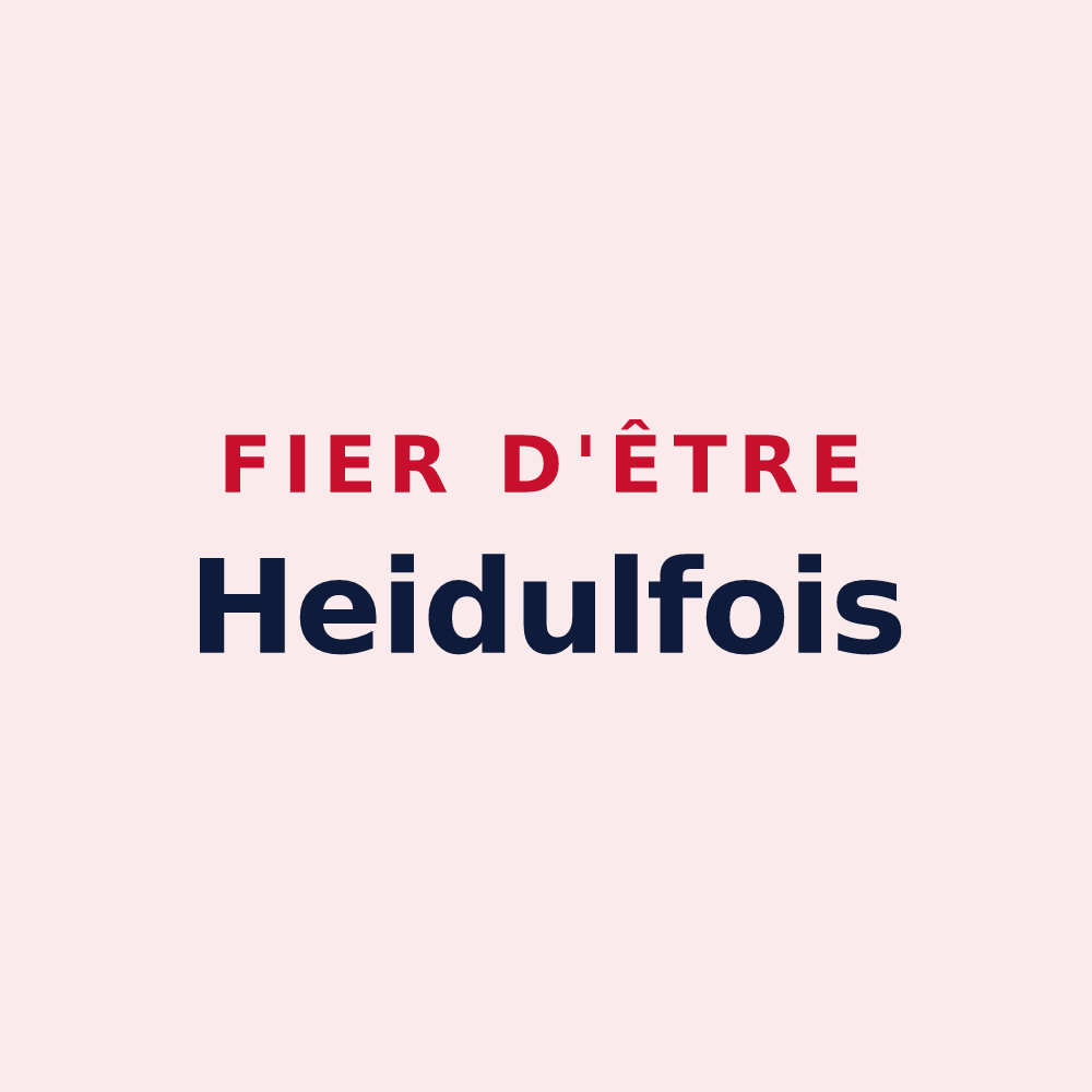 Magnet « Fier d'être Heidulfois » — design pour Heidolsheim