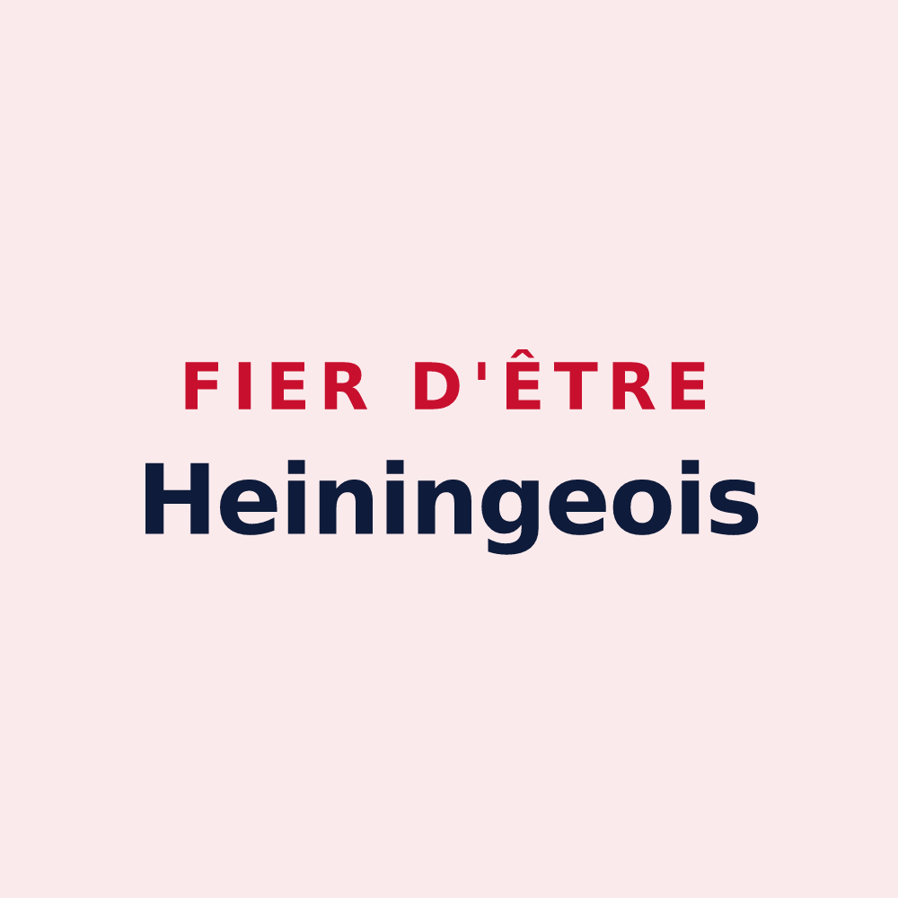 Magnet « Fier d'être Heiningeois » — design pour Heining-lès-Bouzonville