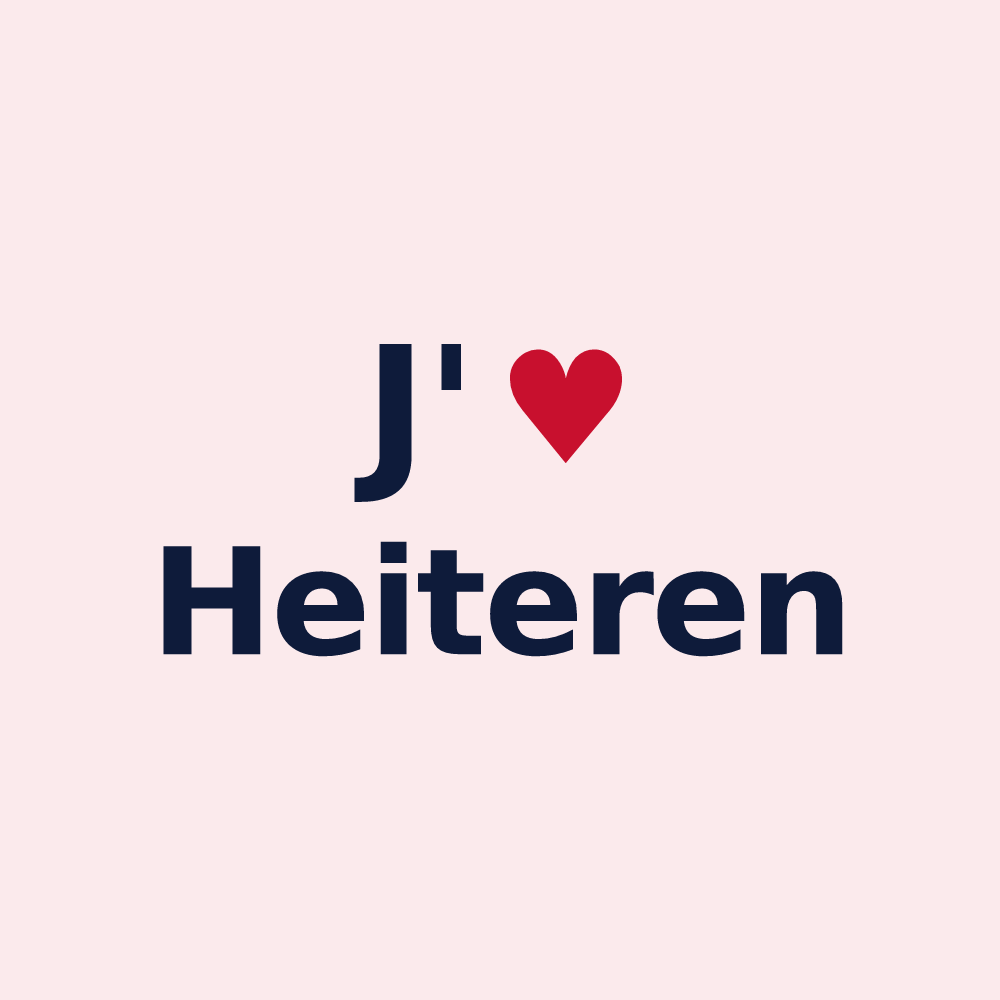 Magnet personnalisé Heiteren — design J'aime Heiteren