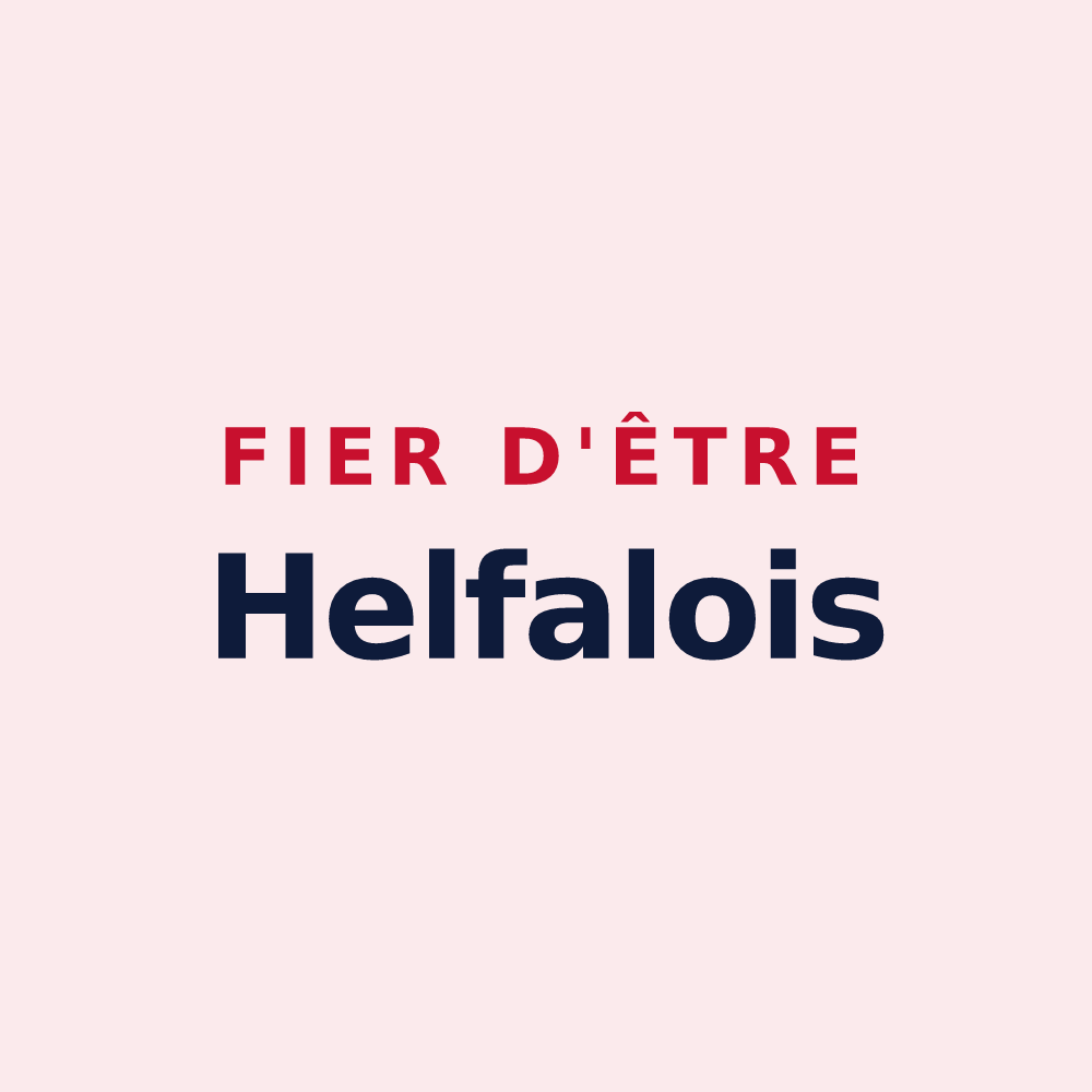 Magnet « Fier d'être Helfalois » — design pour Helfaut