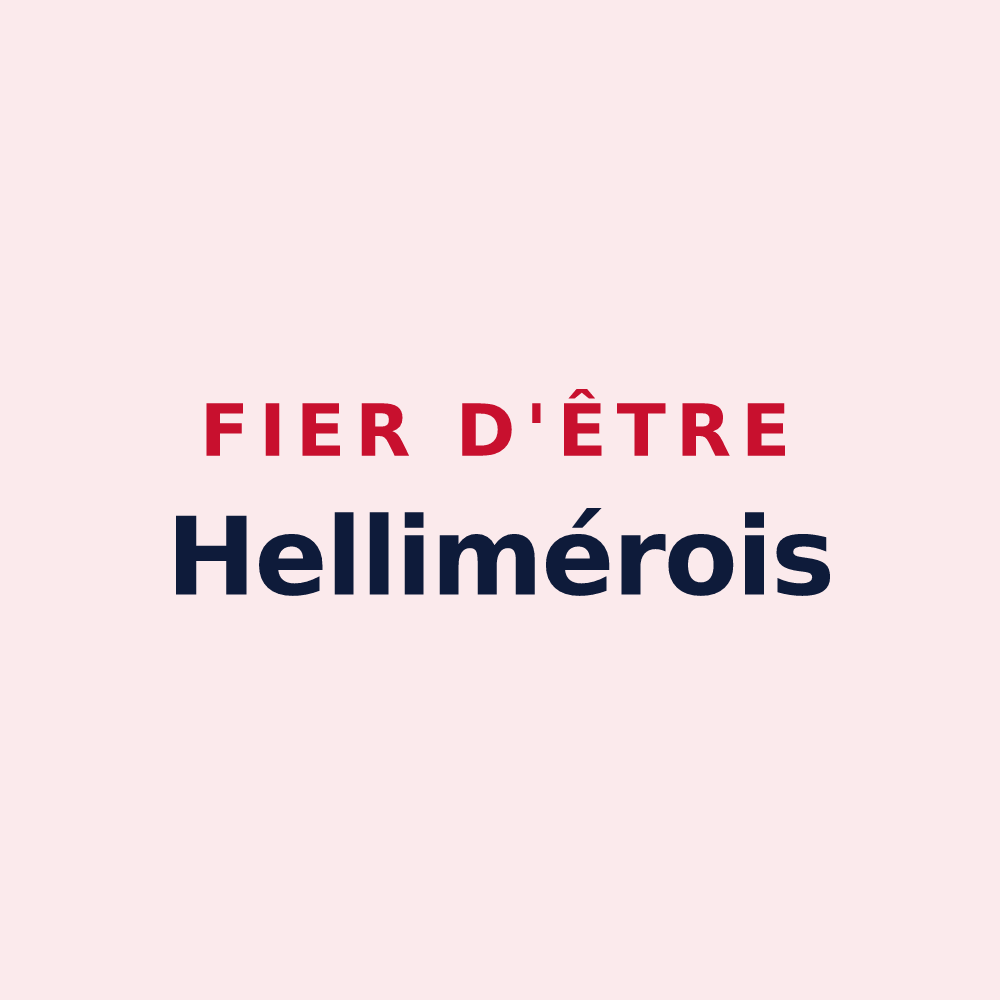 Magnet « Fier d'être Hellimérois » — design pour Hellimer