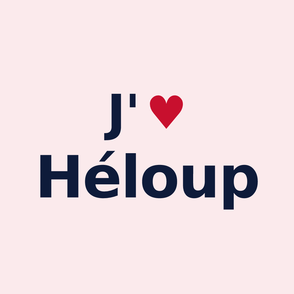 Magnet personnalisé Héloup — design J'aime Héloup