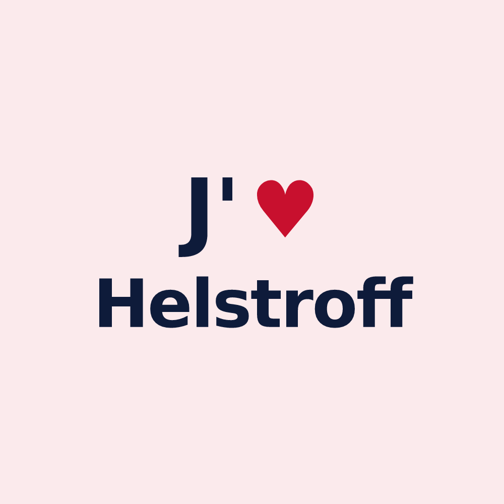 Magnet personnalisé Helstroff — design J'aime Helstroff