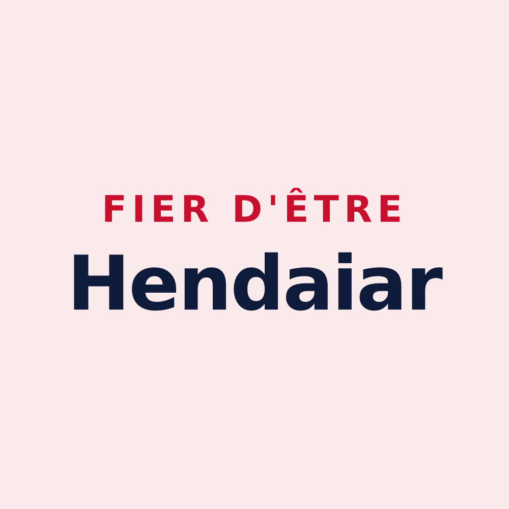 Magnet « Fier d'être Hendaiar » — design pour Hendaye
