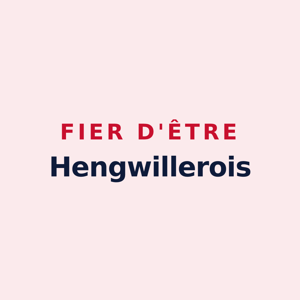 Magnet « Fier d'être Hengwillerois » — design pour Hengwiller