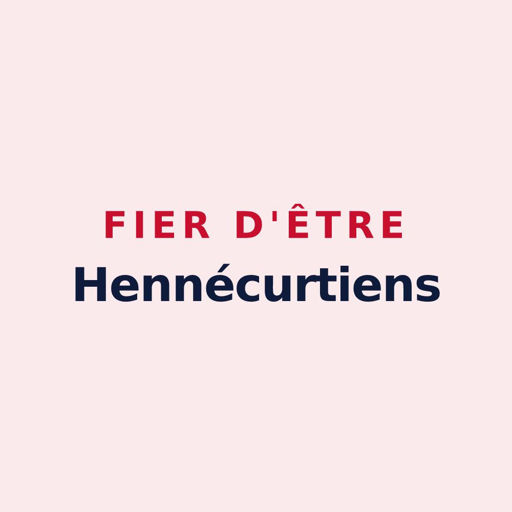 Magnet « Fier d'être Hennécurtiens » — design pour Hennecourt