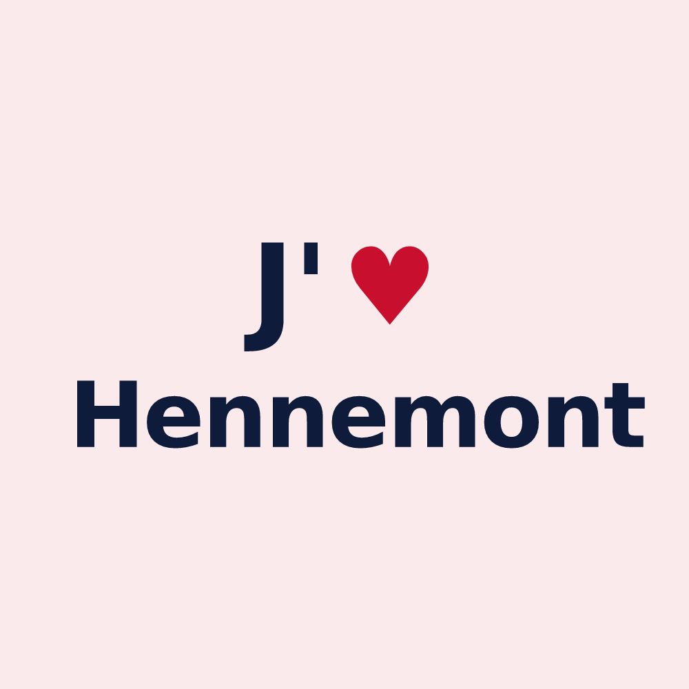 Magnet personnalisé Hennemont — design J'aime Hennemont