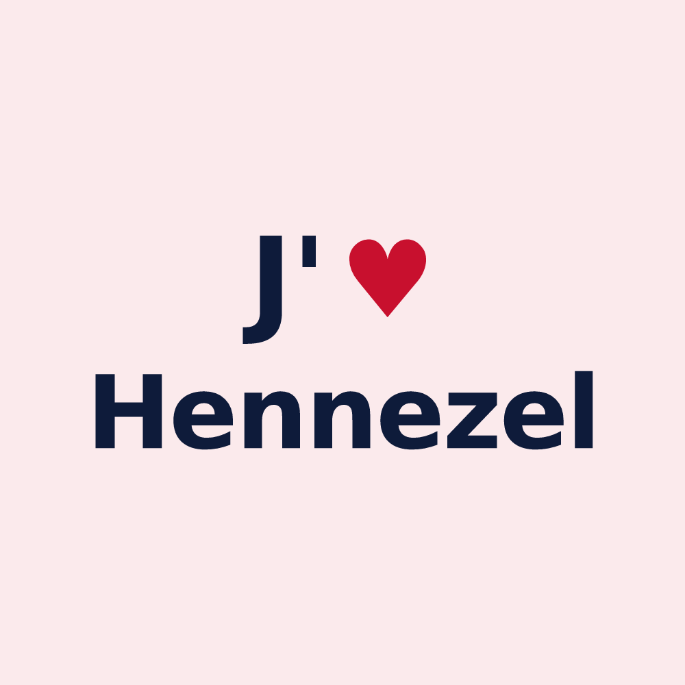 Magnet personnalisé Hennezel — design J'aime Hennezel